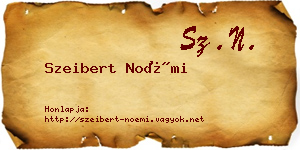 Szeibert Noémi névjegykártya