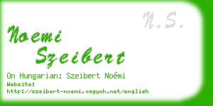 noemi szeibert business card