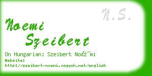 noemi szeibert business card